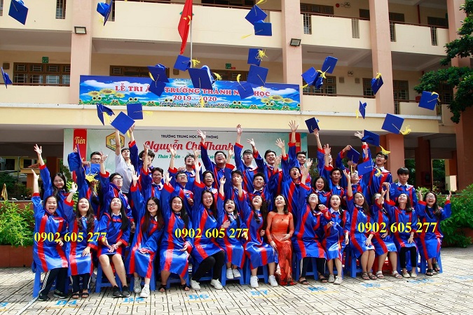 Lễ phục tốt nghiệp lớp 9 tại Tân Phú – không giới hạn số lượng