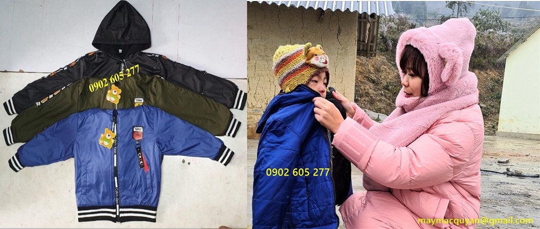 Gửi áo ấm từ thiện trẻ em đến trường học tại Quãng Ngãi